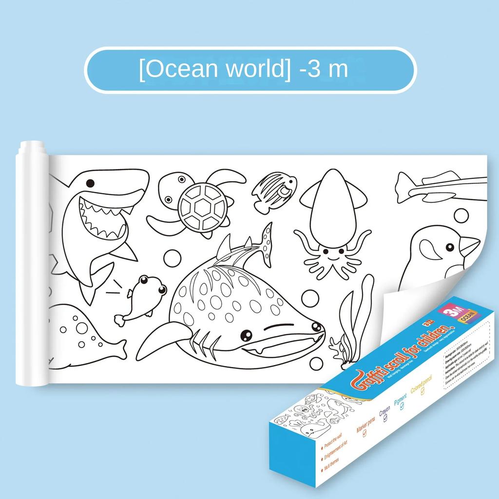 Youngsters High-Quality Coloring High-Quality Paper High-Quality Roll High-Quality Sticky Self-assembly High-Quality Drawing High-Quality Graffiti