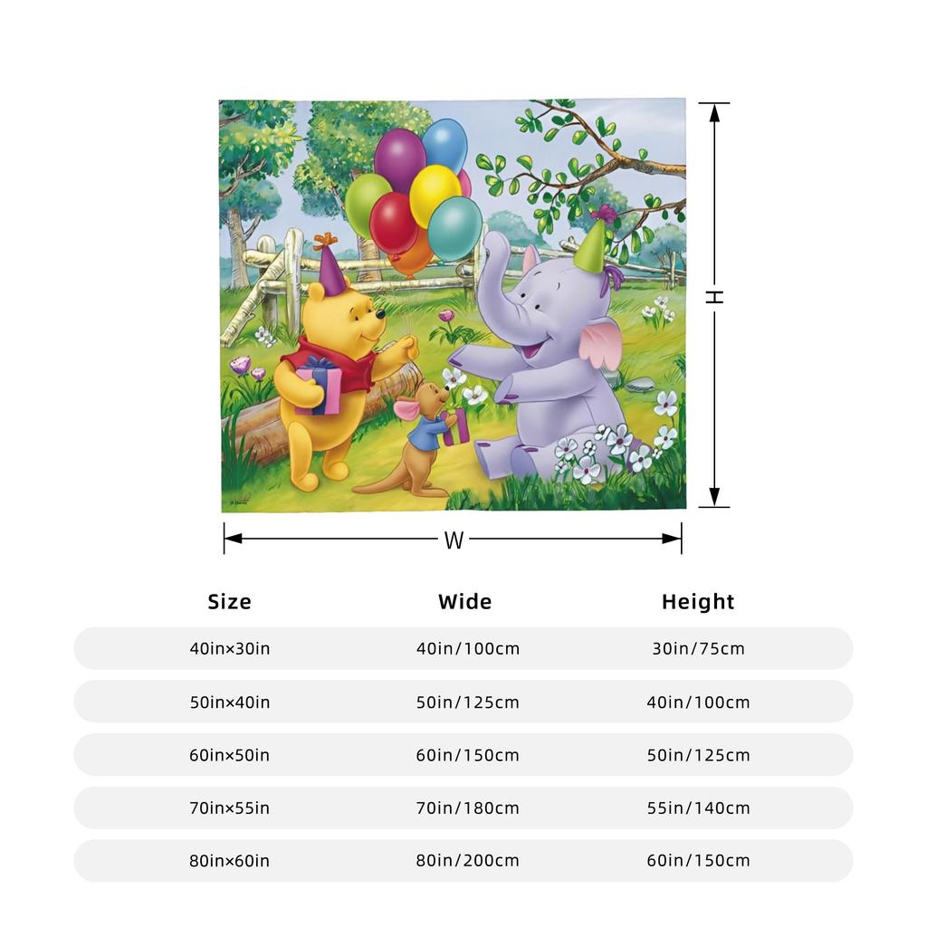 Tigger Blanket Fleece Winnie The Pooh Ultra-Soft Throw Blanket for Bedroom Sofa Bedspread