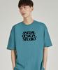 Astral Projection Astral Design Studio Round Neck 15-Count Cotton Short Sleeve T-Shirt_Blue Green