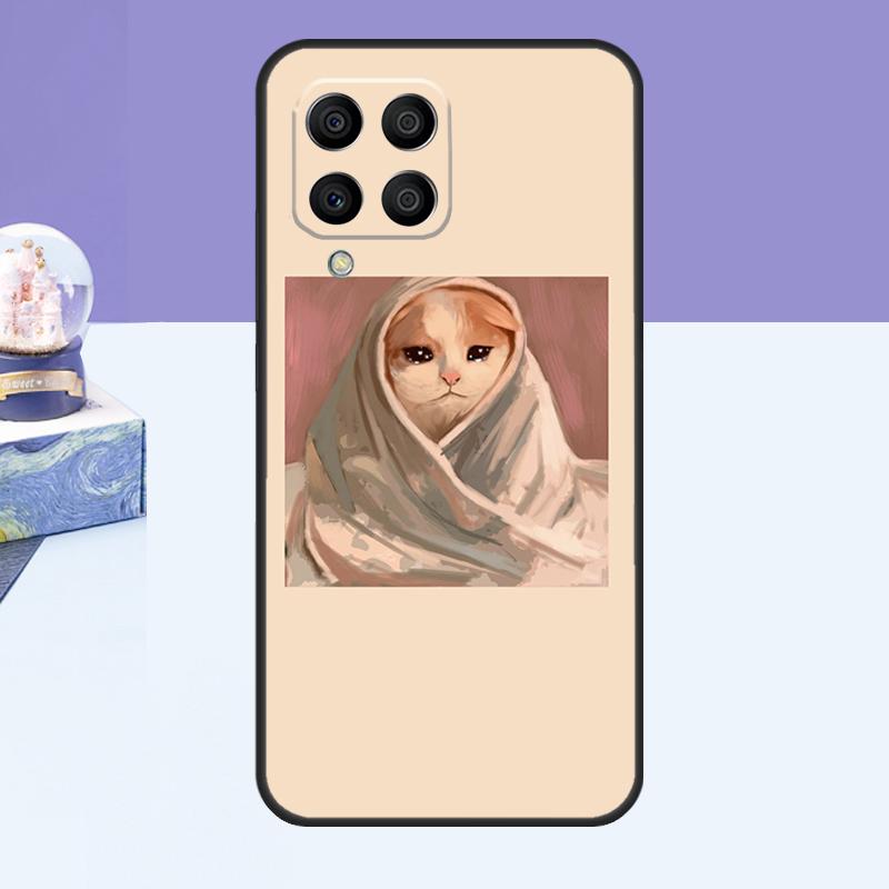 Crying Cat Memes Case For Samsung Galaxy M21 M31 M51 M20 M30s M13 M23 M33 M53 M14 M34 M54 M12 M32 M52 Cover
