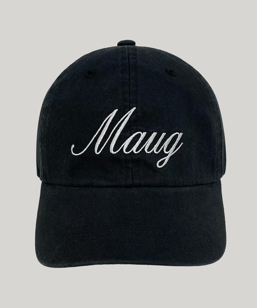 Maugeu Daily Lettering Washed Ball Cap Black