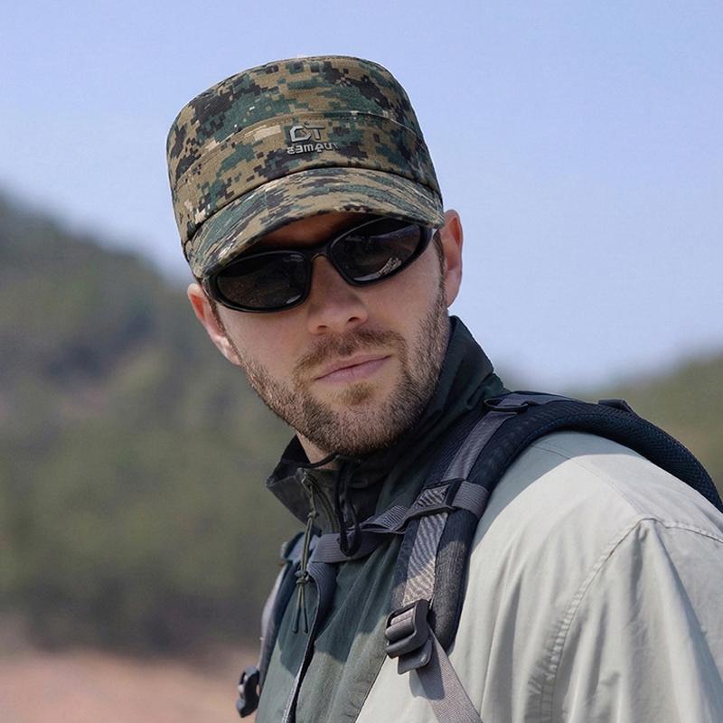 Spring Summer Empty Top Sunscreen Hat Outdoor Camouflage Large Cornice Two-Wear Sunshade Hat Men's Fishing Baseball Cap