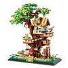1130PCS Kreative Sakura Baumhaus Bausteine Stadt Straßenansicht Architekturmodell Mikrosteine Geschenk Spielzeug für Kind Mädchen Erwachsener