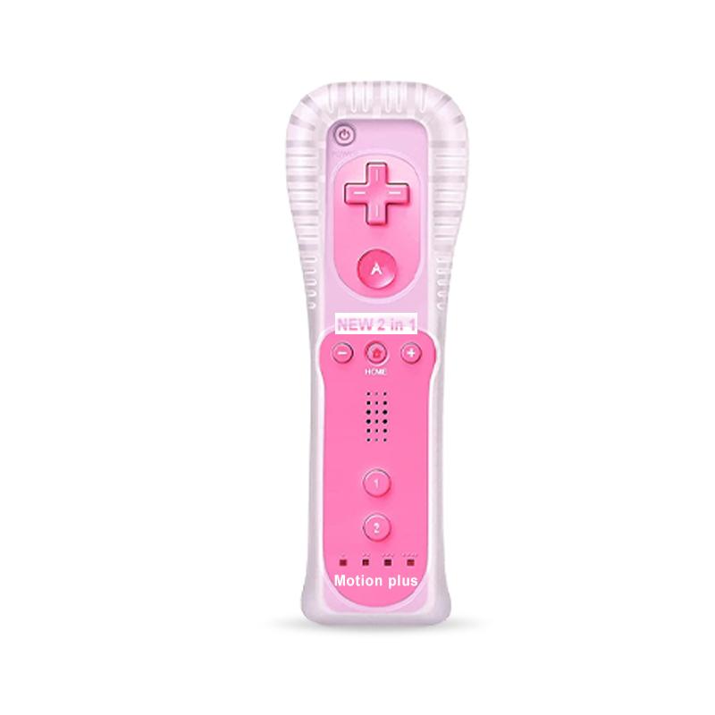 A Pair Remote Controller with Nunchuck Controller for Wii Games Control for Wii Console Wireless Gamepad with Motion Plus
