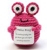 New Positive Energy Hug Pocket Mini Handmade Plush Wool Woven Doll with Card Funny Birthday Holiday Gift Family Room Decoration