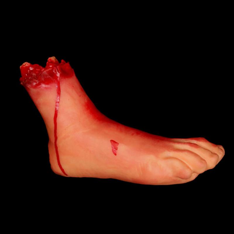 Halloweenské hororové rekvizity Život jako děsivá paže Ruka useknutá Krvavý horor Falešná ruka Prst noha noha noha mozek srdce party potřeby