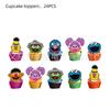 Sesame Street Birthday Party Tableware Set: Disposable Plates, Cups, and Cute Balloons for Kids' Celebrations.