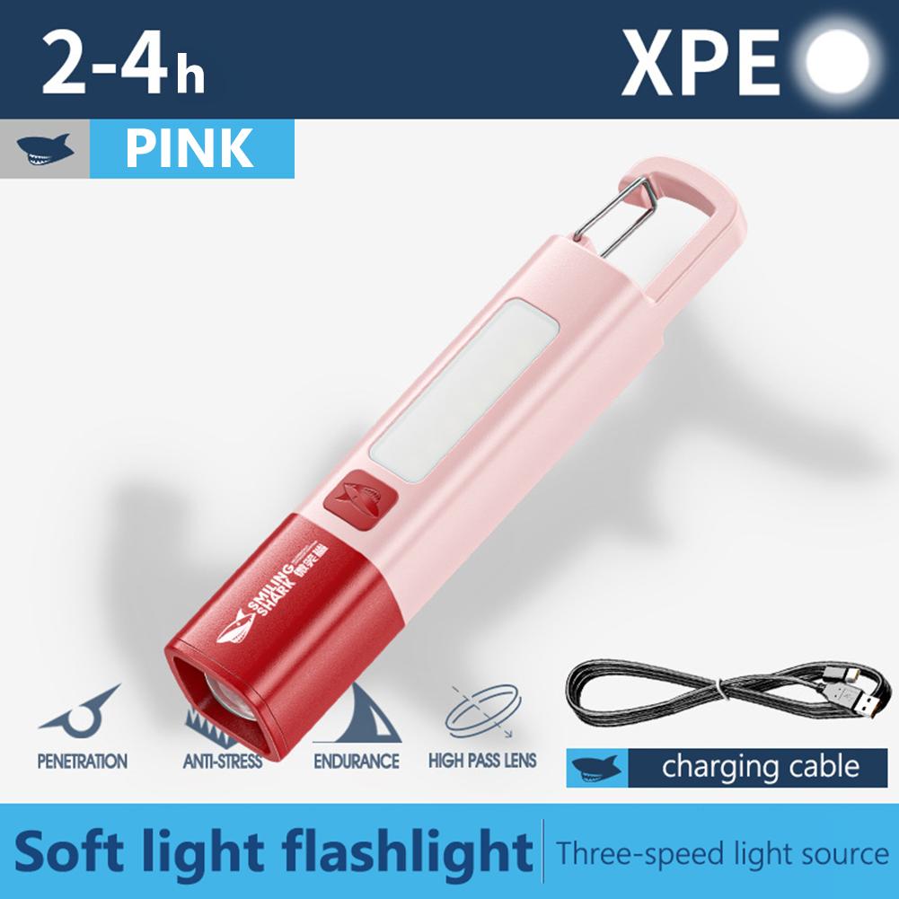LED Camping Flashlight 3 Modes Compact Camping Torch Multifunction Flashlight Portable Handheld Light for Outdoor Camping Hiking