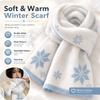 Double-Sided Plush Winter Scarf Soft Plush Knitted Neck Wrap Faux Mink Scarf  Autumn Winter Wear
