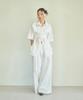 Ledi Two Pintuck Wide Pants White