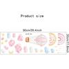 Fanquare Rainbow Hot Air Balloon Wall Decals Pink Clouds Moon Stars Wall Stickers Watercolor Wall Decor for Kids Girls Bedroom Living Room Decor