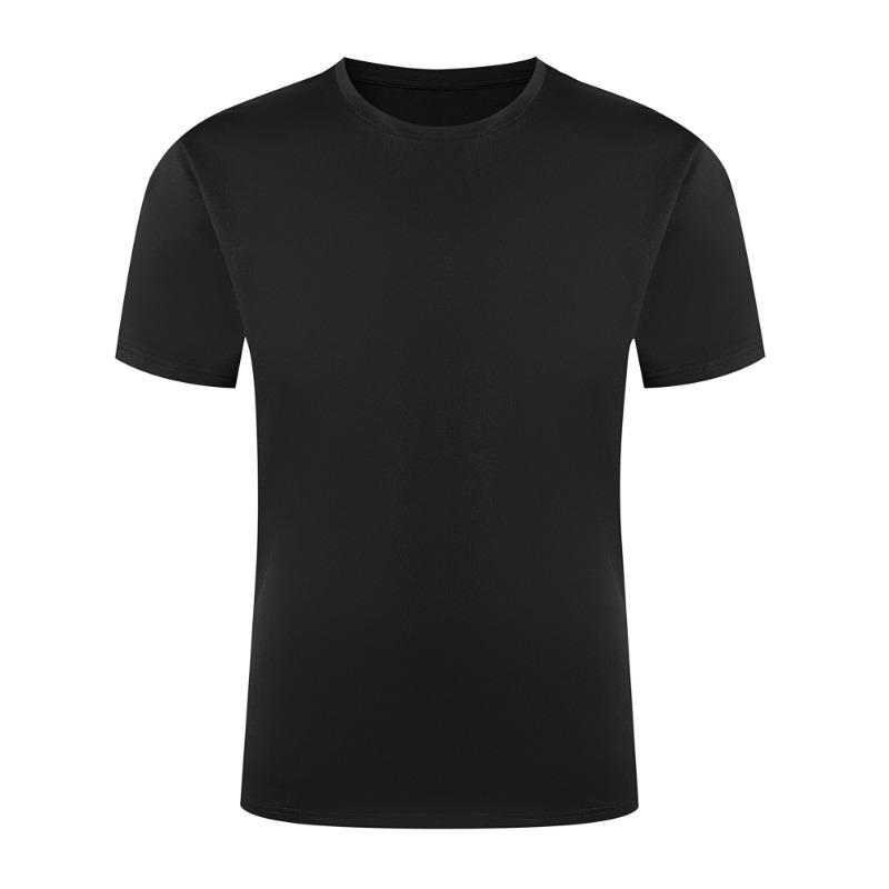 European sizes Men's Big & Tall Oversized Fit T-Shirt - Breathable Summer Short Sleeve Round Neck Tee with English Letter Print