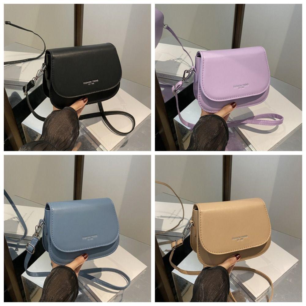 Solid Color Women Crossbody Bag Multifunctional Small Square Bag Leisure Travel Bag Ladies/Girls