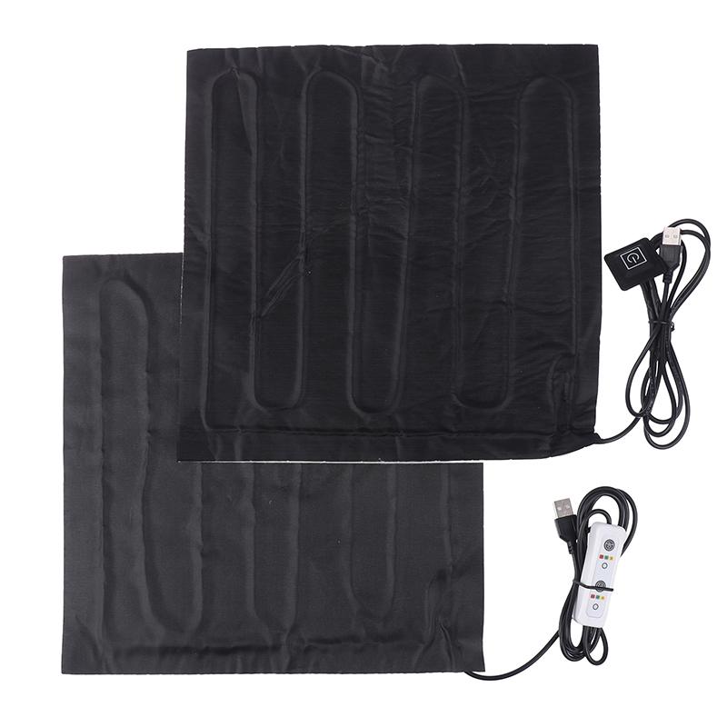 5V USB Heizung Carbon Faser Elektrische Heizung Pad Jacke Weiche Kissen Winter Männer Weste Heizung Kleidung Wärmer Pads Warm halten