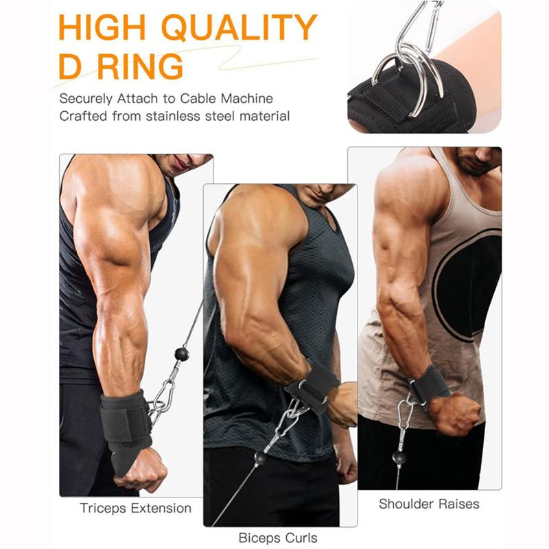 2-in-1 Λουριά Καρπού Για Άρση Βαρών Λουριά Άρσης Βαρών Με D-Ring Λουριά Deadlift Για Μηχανήματα Καλωδίων Γυμναστήριο Λουριά
