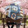 1PC Lighthouse Sailboat Umbrella-8-Rib Reinforced Portable Folding Travel Suitable for All Seasons Outdoor Daily Use-J365