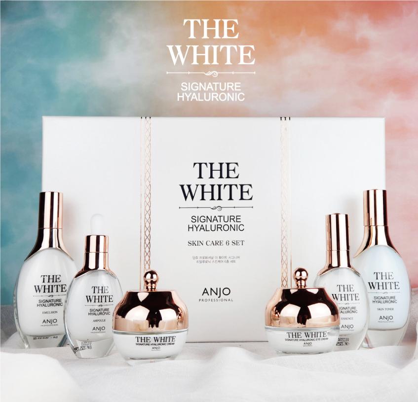 Made in Korea · ANJO The White Signature 8-Piece Skincare Set – Brightening & Anti-Wrinkle Complete Care Set