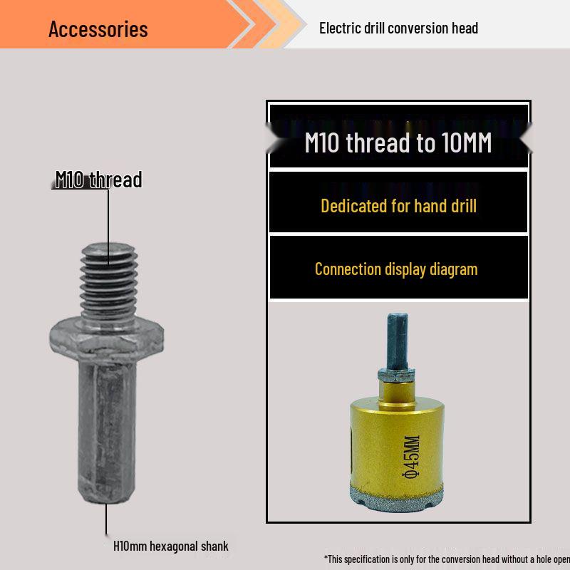 Dual-Purpose Angle Grinder Drill Bit for Porcelain, Granite, and Vitrified Tiles