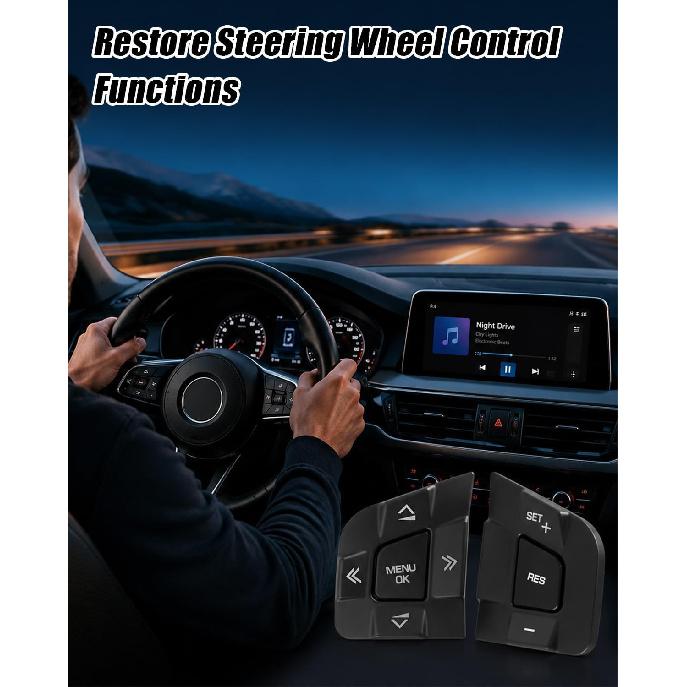 Steering Wheel Button Switch Fit for Land Rover Discovery Replace LR095537 LR095540 | Fit for Rover Discovery Sport 2015-2019 Jaguar XF XE