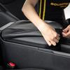 Fucaten Compatível com Toyota Nova Série Land Cruiser 250 Capa do Apoio de Braço Capa do Console Decoração Caixa do Console Central (2024-) (Preto (Tecido tipo camurça))
