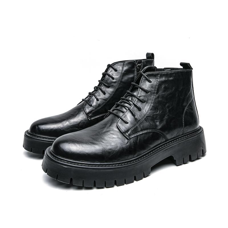 

Модная кожаная обувь для мужчин, из натуральной кожи, больших размеров, высококачественная дизайнерская формальная обувь, повседневная обувь, модная деловая 46 чёрный