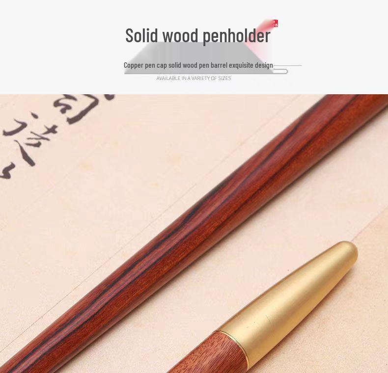 Sandelholz Weiche Spitze Kalligraphie Pinselstift - Gravierter Füllfederhalter Stil für Schülerübungen