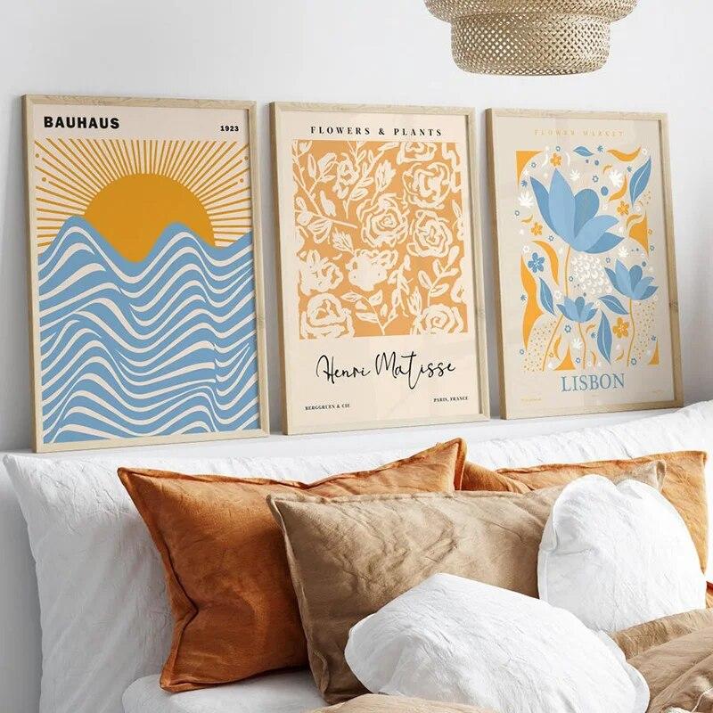 Blue Flower Market Henri Matisse Posters Prints Abstract Wall Art Gallery Canvas Painting Nordic Picture For Living Room Decor