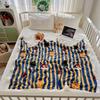 Christmas Thickened Sofa Blanket Lamb Fleece Multifunctional Blanket Cartoon Milk Fleece Nap Blanket