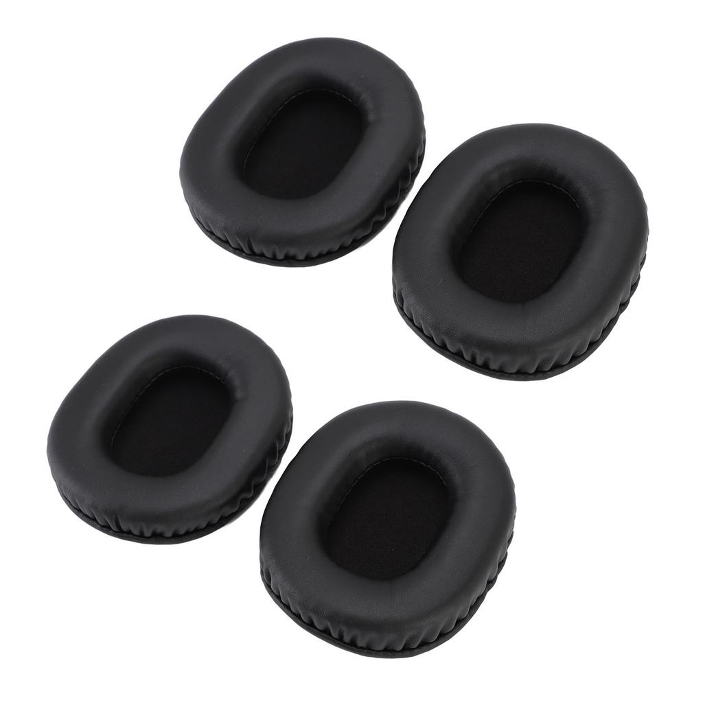 2 Pair Headphone Ear Pads Comfortable Protein Leather Replacement for ATH M50 ATH M50X ATH M40X ATH M30X ATH M20X