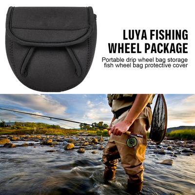 Capa para Carretilha de Pesca com Isca Estojo Protetor para Carretilha de Pesca Para Carretilhas de Spinning Baitcasting Bolsa de Armazenamento Leve Compacta