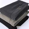 Mother's Spring and Autumn Woolen Pants for The Elderly Loose Straight Plus Velvet Thickened Large Size Middle-aged and Elderly Women's Pants