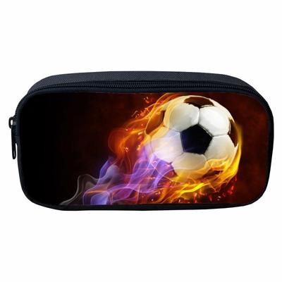 Flame Pattern Pencil Case for Kids - Cartoon Design for Primary School Boys