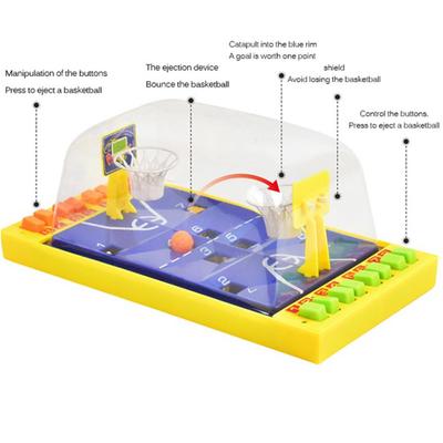 Basketball Battle Toy Competitive Parent-child Double Shooting Games Educational Tabletop Family Supply Desktop Toy for Children