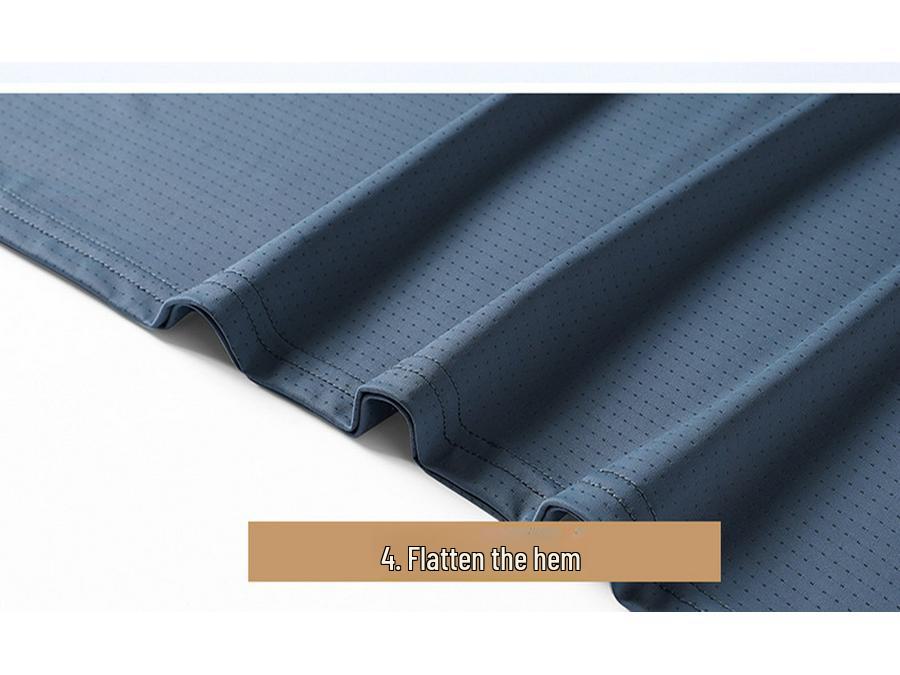 Ice Silk Men's Summer Three-Piece Sports Suit - Short-Sleeved Shirt & Trousers for All Ages