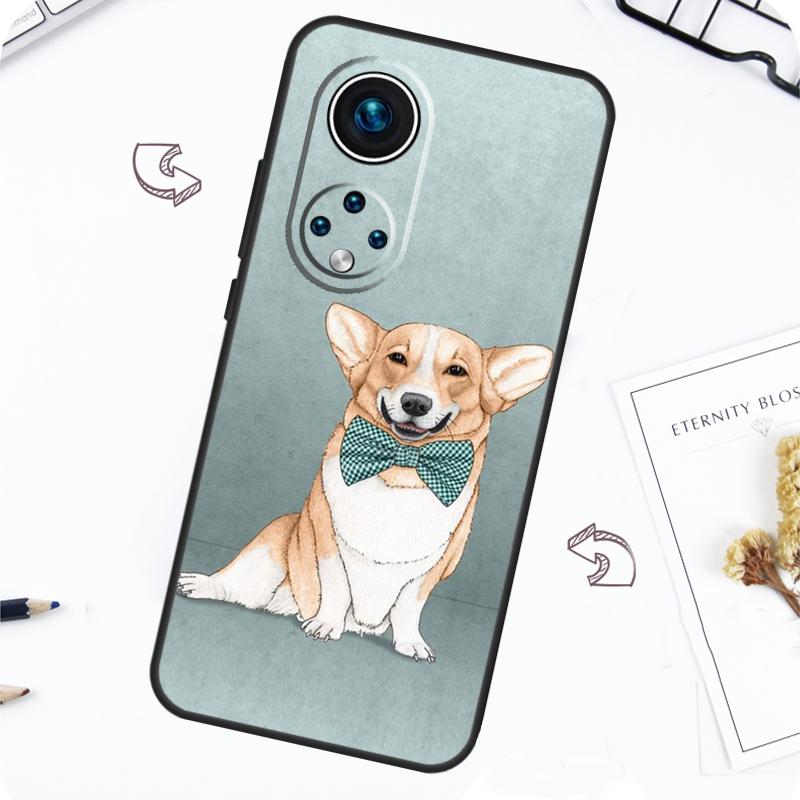 Corgi and Bubble Tea Case For Honor Magic 7 Pro 5 6 Lite Honor 200 Pro 50 70 90 X8b X9a X8a X8 X9 X9c X9b Cover