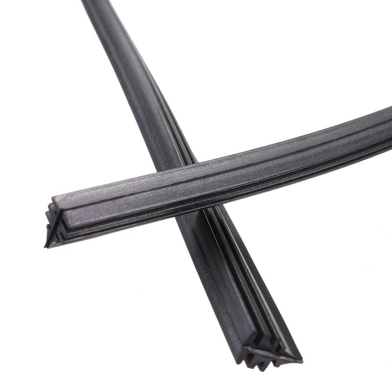 1/2Pcs Car Bus Rubber Frameless Windshield Wash Wiper Blade Universal Cut To Size Car Accessories For boneless wipers