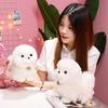 Lifelike Pomeranian Plush Toys Simulation Puppy Kawaii Teddy Dog Stuffed Animals Dolls Cute Birthday Gift Present for Children