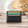 Card Case OEM Real Cowhide Card Clip Card Pack Thin Multi-card RFID Card Sleeve Generation