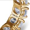 Tani by Minetani Oval Cut Eternity Ring Silver   Ms4r004q