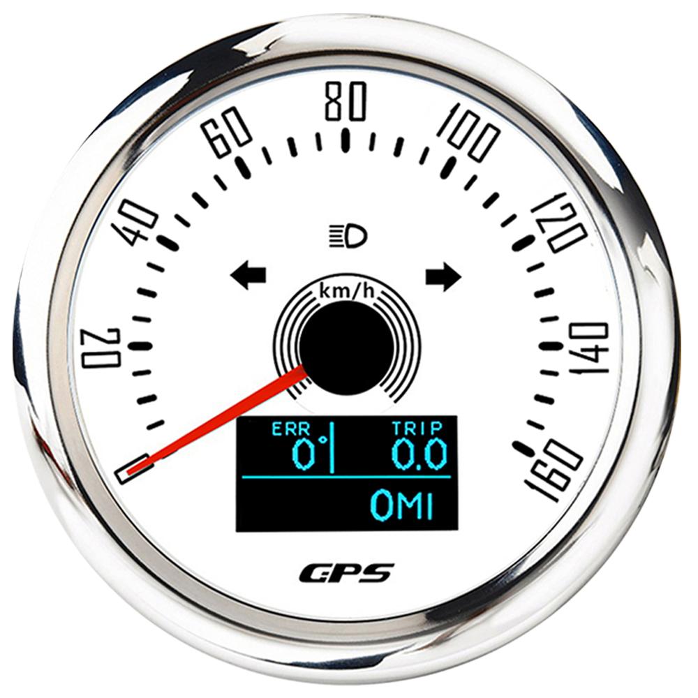 Universal GPS Speedometer 85mm Car Motorcycle Speed Meter Gauge 7 Colors Backlit Odometer Gauges Trip ODO COG 12V/24V