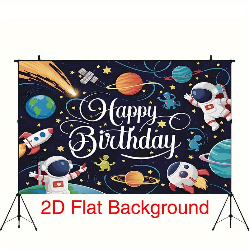 Party Backdrop Astronaut Space Flat Celebrations Bars Cafes Restaurants Clubs Event Backdrop Decoration Birthday Party Decor