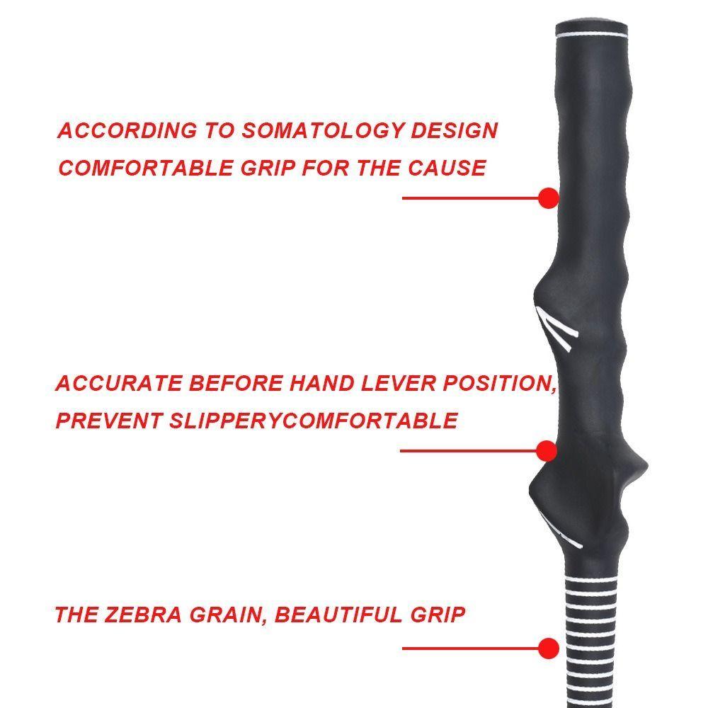 Rubber Golf Rubber Hand Shape Grip Corrector Non-Slip Golf Practice Pole Grip Right Hand Lightweight Golf Swing Training Grip