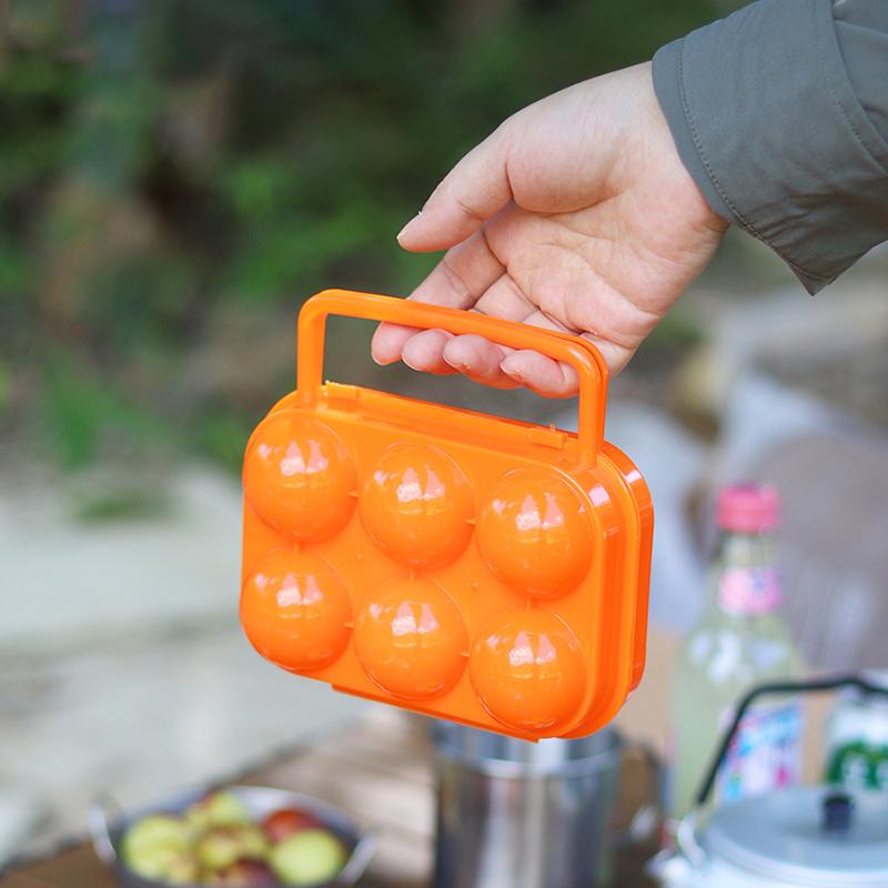 Przenośny pojemnik na jajka 6/12 przegródek, odporny na wstrząsy, organizer na jajka, odporny na upadki, pojemnik na jajka do lodówki, przechowywanie i organizacja w kuchni
