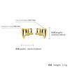 High-Quality Gold-Plated Dental Braces Micro-Inlaid Zircon Small Tiger Teeth Left-Right Symmetrical Sharp Teeth Set TEMU Hot Sale