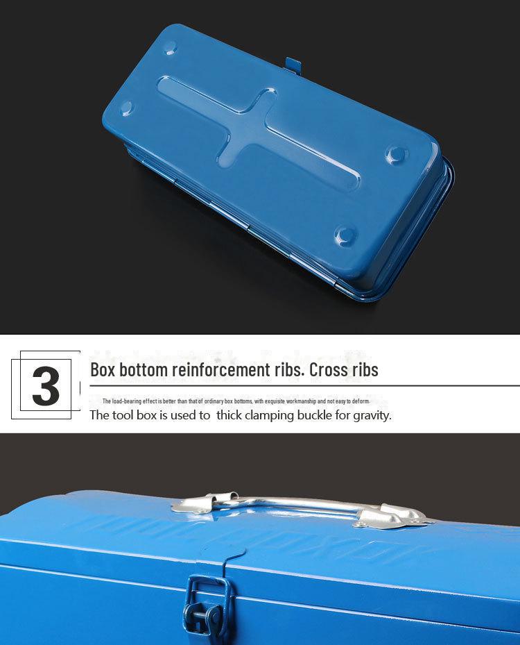 Thickened Metal Toolbox for Home and Car - Available in Single or Multi-Layer