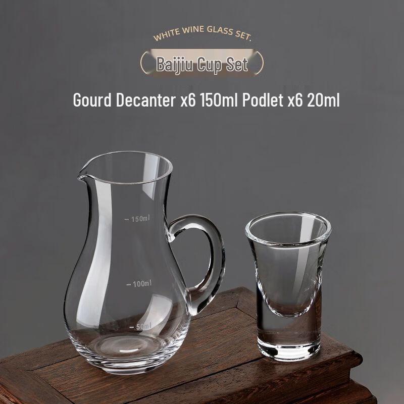 Chinesisches Kristallglas Baijiu Trinkgeschirr-Set