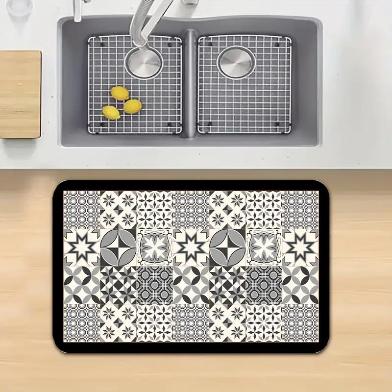 Inspirert Diatoméjordmatte - Ultraabsorberende, Sklisikker, Ideell for Baderom, Kjøkkenbruk - Hurtigtørkende, Perfekt Gave til Hjemmedekorasjon, Badematte