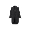 Y-3 FW22 Solid Color Lapel Single-Breasted Coat Unisex Coats Black H63051