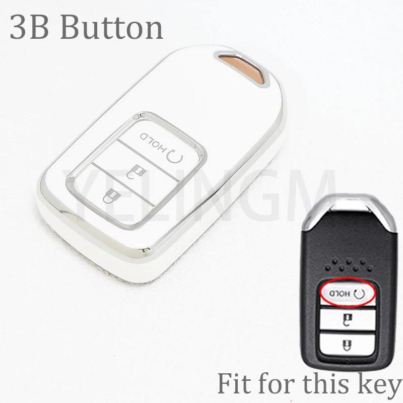 2 3 4 5 Button For Honda Accord Civic Cr-V Fit Hr-V Pilot Ex Odyssey Crosstour Ridgeline Clarity Insight Lx Car Key Case Cover