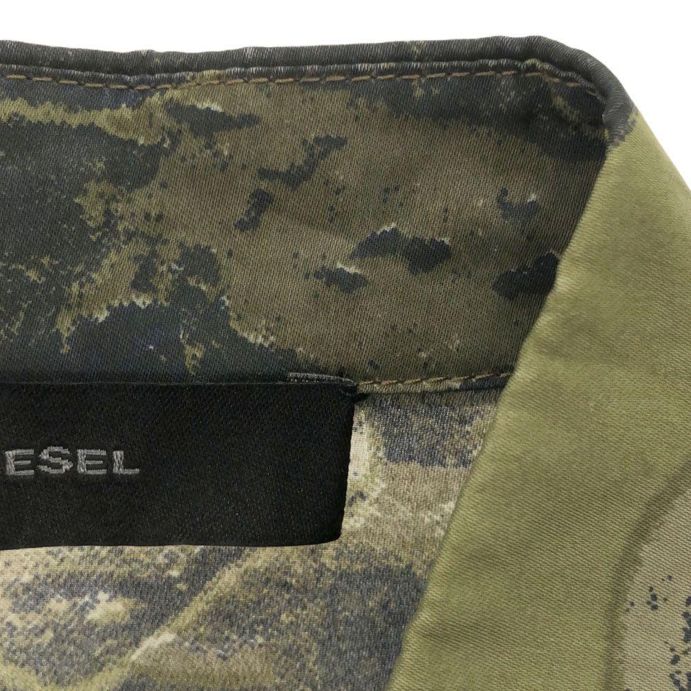 DIESEL camouflage Long sleeve asymmetry shirt XS Different material Women Used